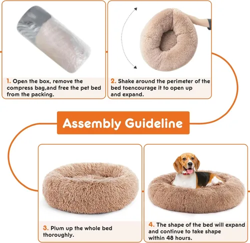 Vista 4 de Sweetcrispy Cama ortopédica para perro, sofá de espuma viscoelástica para cachorros para mascotas medianas con funda extraíble lavable, base