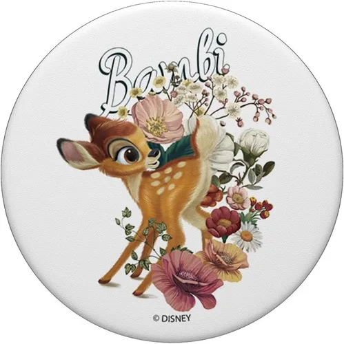 Vista 3 de Disney PopSockets de retrato floral de Bambi PopGrip intercambiable
