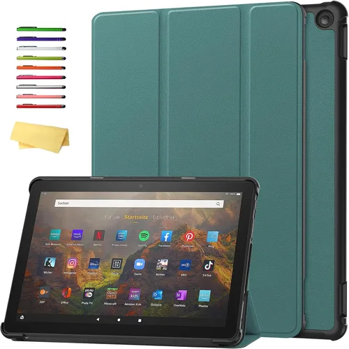 Vista 105 de Funda para Amazon Kindle Fire HD 8 y Fire HD 8 Plus (12ª/10ª generación, versión 2024/2022/2020) de 8 pulgadas, UUcovers con soporte triple