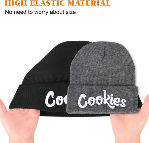 Vista 5 de Gorro de invierno para hombre, gorro de punto holgado para mujer, gorro de esquí cálido