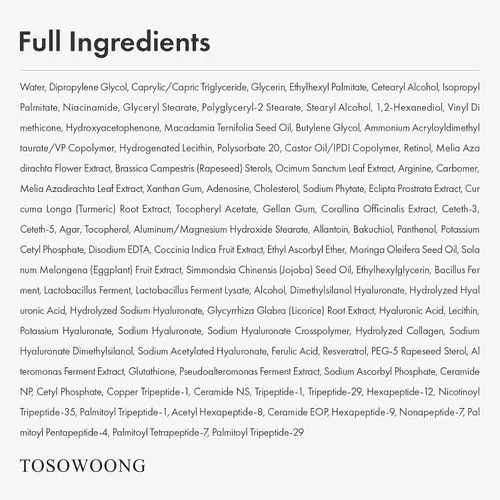 Vista 6 de TOSOWOONG Crema de Noche Real de Retinol 0.1%, Hidratante Facial Anti-Edad con Retinol, Bakuchiol, Piel Más Firme, Reduce Arrugas y Minimiza Poros