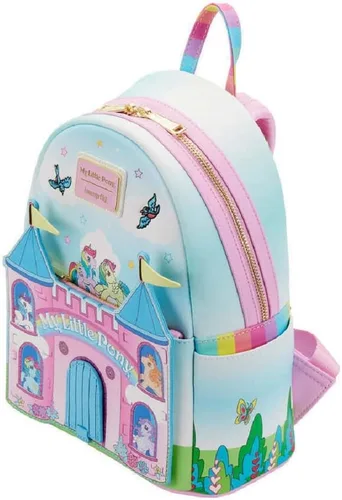 Vista 2 de Loungefly Hasbro My Little Pony Castle - Mini mochila, Multi, Bordado