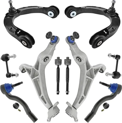 Vista 375 de Detroit Axle - Kit de suspensión frontal de 10 piezas para Dodge Avenger 2008-2014, Chrysler Sebring 2007-2010, 2 brazos de control inferiores, 2