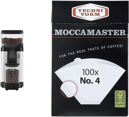 Vista 8 de Technivorm Moccamaster 49520 KM5 - Molinillo de café de rebabas, plata pulida y cafetera de 10 tazas KBGV Select 53941, plata pulida, 40 onzas, 1.25