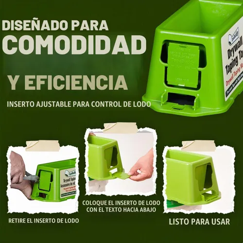 Vista 6 de Buddy Tools TapeBuddy Herramienta de Encintado de Paneles de Yeso - Simplifica la Cinta de Banjo de Paneles de Yeso - Dispensador de Cinta Confiable