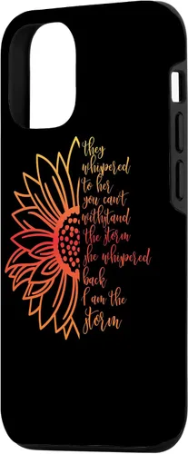 Vista 2 de Funda para iPhone 14 She Whispered I'm Strong Feminist Girl Woman Power Storm