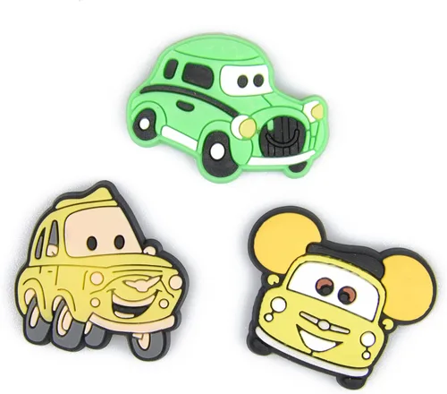 Vista 7 de XQNB Diferentes dijes de zapatos de PVC de dibujos animados para zapatos de coche, decoración de pulsera, accesorios para regalos de fiesta de niños