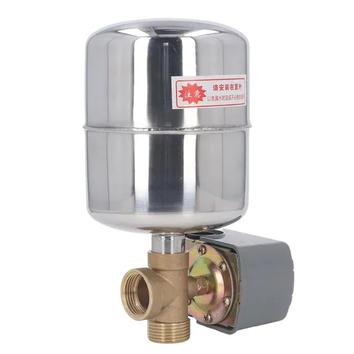 Vista 8 de Kit de T, presión de agua de acero inoxidable, válvula de retención de cobre, interruptor de control de presión, para bombas
