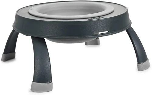Vista 9 de Dexas Comedero elevado para mascotas, pequeño, capacidad de 1.5 tazas, azul, cuenco elevado para alimentos y agua para mascotas