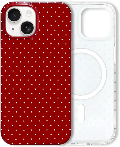 Vista 140 de Hython Funda para iPhone Air, diseño estético de lunares lindos, funda simple de 6.5 pulgadas, delgada, antiarañazos, parachoques de TPU suave, a