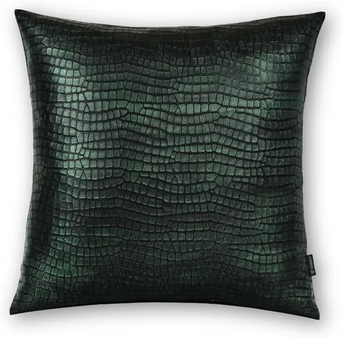 Vista 28 de Funda de almohada de piel de cordero – Funda de cojín para sofá – Fundas decorativas para sala de estar o dormitorio, 14 x 14 pulgadas – Negro
