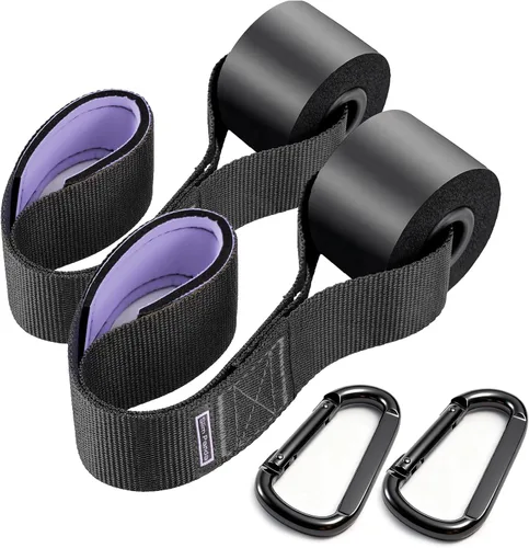 Vista 9 de Slim Panda Anclaje de puerta para bandas de resistencia, anclaje de puerta de banda de resistencia resistente para entrenamiento en casa, terapia