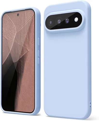 Vista 111 de oakxco para Google Pixel 6A Funda de teléfono de silicona líquida, diseño estético lindo y delgado para mujer y niña, cubierta de gel suave, lisa