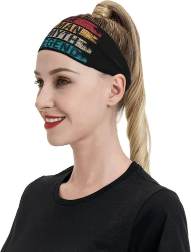 Vista 6 de Papa The Man The Myth The Legend Headband for Men Women Sports Sweatband for Fitness Exercise Moisture Wicking Running Yoga Hairbands