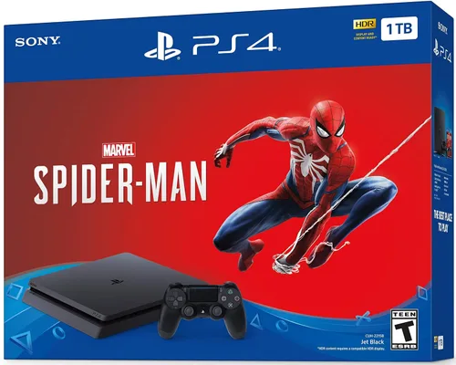 Vista 6 de La nueva consola Sony Playstation 4 Slim 1TB SSD - Marvel's Spider-Man PS4 Bundle con controlador inalámbrico DualShock-4