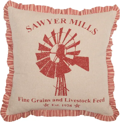 Vista 20 de VHC Brands Sawyer Mill - Almohada decorativa familiar azul para sofá, sofá o cama, 14 x 22 pulgadas