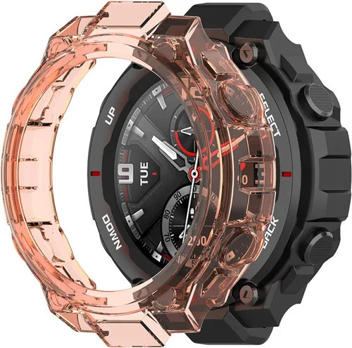 Vista 7 de Funda protectora para Amazfit T-Rex Pro, resistente a los arañazos, suave y duradera, funda protectora de TPU transparente, accesorios para Amazfit
