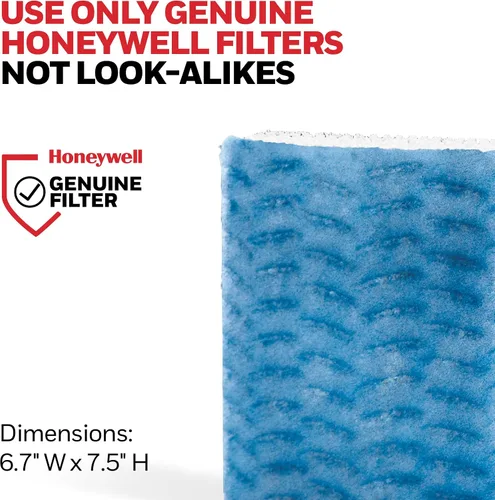 Vista 4 de Honeywell HFT600PF1 Filtro de Mecha de Repuesto T, 1 paquete, Blanco