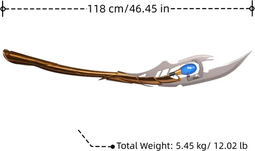 Vista 2 de Sword Valley Loki Laufeyson/Odinson Scepter, Chitauri Sceptre - Premium Ornamental Staff with Illuminating Gem – Stainless Steel Construction