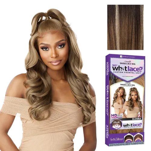 Vista 23 de Sensationnel What Lace - Peluca Glenna de 13 x 6 pulgadas, 1 JETBLACK