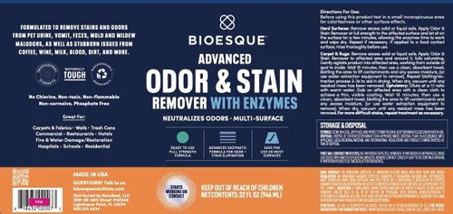 Vista 7 de Bioesque Advanced Eliminador de olores y manchas con enzimas, 32 onzas líquidas (paquete de 1)
