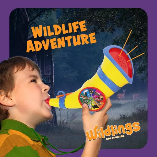Vista 3 de Wildlings - Llamador de animales para niños, juguete al aire libre para niños de 3, 4, 5, 6, 7 años, regalo de cumpleaños con 9 sonidos de animales