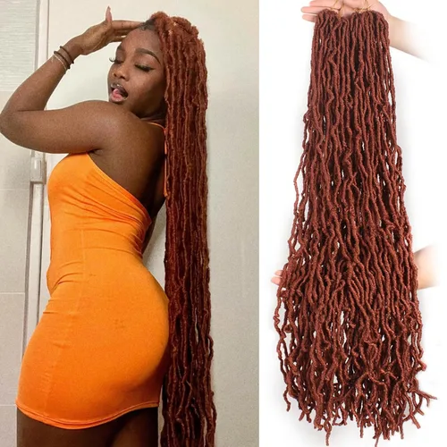 Vista 19 de Extensiones de pelo sintético, estilo diosa, rizado, ondulado, trenzas, pre-rizado, suave, para mujeres