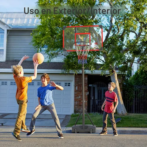 Vista 8 de Yohood Kids Basketball Hoop Outdoor 4.82-8.53ft Adjustable, Portable Basketball Hoops & Goals for Kids/Teenagers/Youth in Backyard/Driveway/Indoor