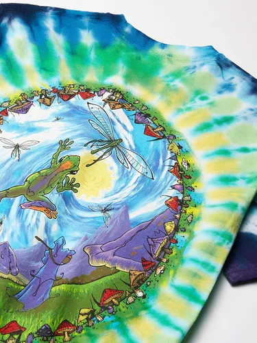 Vista 2 de Liquid Blue Camiseta Mushroom Haven para hombre, Azul
