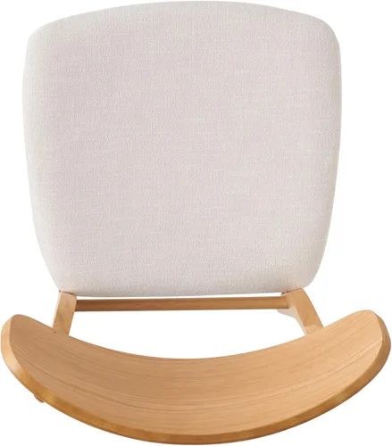 Vista 8 de Christopher Knight Home Lucious - Sillas de comedor con acabado de roble y tela, juego de 2 piezas, color beige claro