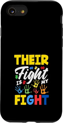 Vista 18 de Their Fight is My Fight Autism Awareness Case for iPhone 17