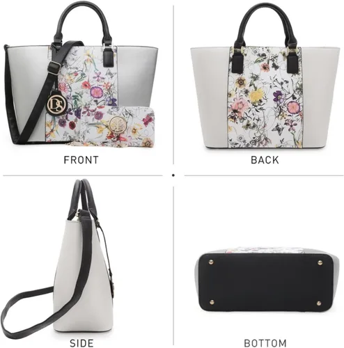 Vista 33 de Dasein Satchel Purse Handbag for Women Large Shoulder Work Tote Bag With Matching Wallet