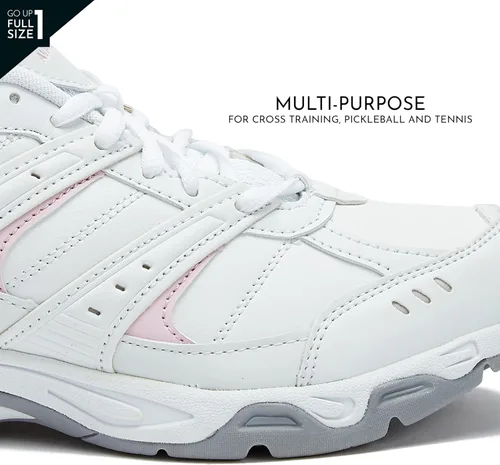 Vista 3 de Avia Verge - Tenis para mujer para tenis, entrenamiento funcional o pickleball, con soporte de arco, horma ancha o mediana, clásico color negro