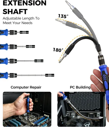 Vista 9 de PC Building Tool Kit 140-IN-1: Computer Tool Kit for Repair & Assembly
