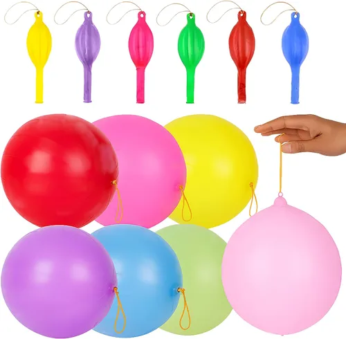 Vista 9 de Globos de neón Giraffe con función de rebote (30 unidades)