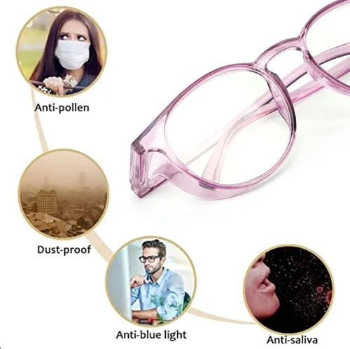 Vista 5 de 2 Pack Bifocal Safety Glasses with Readers Blue Light Blocking Stoggles for Women Men with Industrial Work Protection