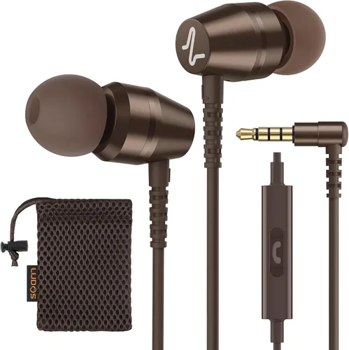 Vista 19 de LUDOS OMNITONE Auriculares con cable in-ear, 5 años de garantía, auriculares con micrófono, conector de 3.5 mm, auriculares con cable