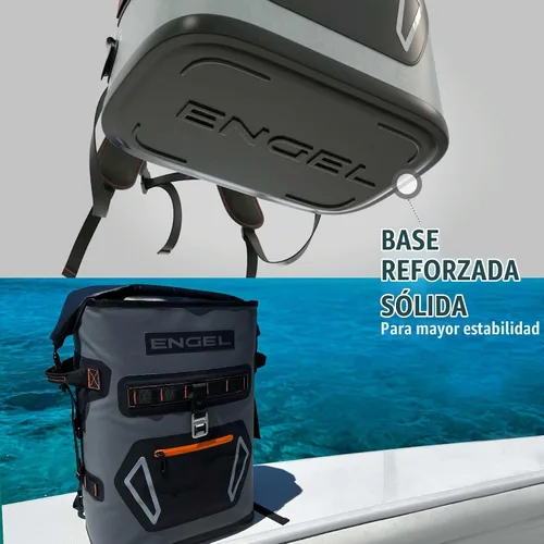 Vista 9 de Engel BP25 Hielera de alto rendimiento con tapa enrollable de 25 cuartos de galón para mochila