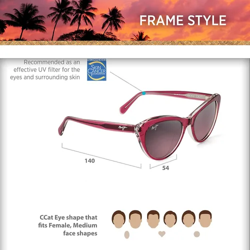 Vista 6 de Maui Jim Lentes de sol polarizados Kalani para mujer