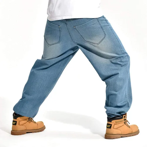 Vista 5 de Arlita pantalones vaqueros holgados para hombre con pierna recta
