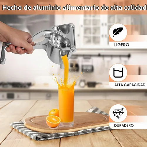 Vista 6 de Exprimidor de aluminio del limón, prensa manual resistente de la mano
