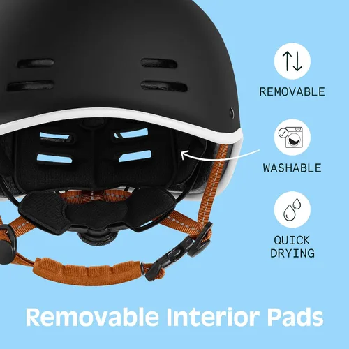 Vista 5 de Retrospec Remi - Casco de bicicleta para adultos para hombres y mujeres, casco de bicicleta para desplazamientos, ciclismo de carretera, patinaje