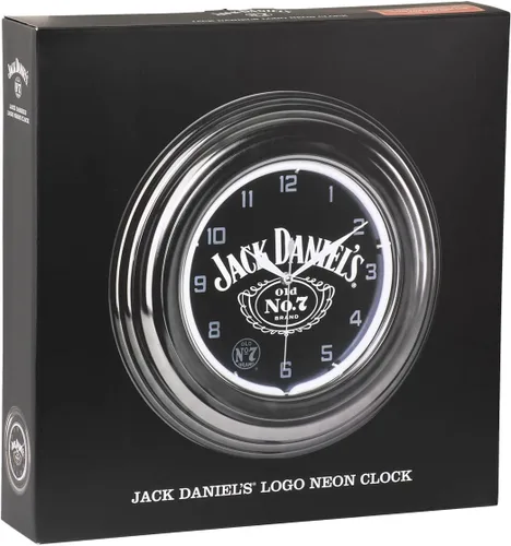 Vista 6 de Jack Daniel's Whiskey Logo - Old Number 7 - Reloj de pared con barra de neón individual
