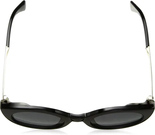 Vista 4 de Kate Spade New York Gafas de sol redondas Norina para mujer, Negro