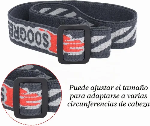 Vista 4 de Gafas deportivas con diadema para baloncesto, fútbol, banda protectora para gafas (paquete de 2)