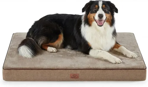 Vista 11 de Bedsure Cama para perros de espuma viscoelástica para perros pequeños, camas ortopédicas para mascotas para jaula con funda extraíble lavable y Gris