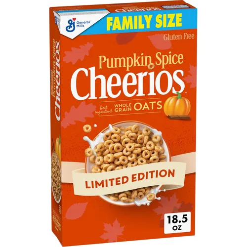 Vista 12 de Cheerios de calabaza y especias, cereales para el desayuno sin gluten, 10.8 onzas