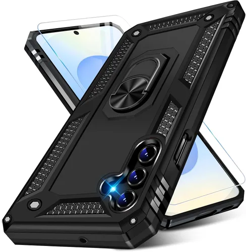Vista 29 de Funda para Samsung Galaxy S21 5G resistente con protector de pantalla integrado, armadura dura, funda anticaída militar para Samsung S21 5G 6.2 2021