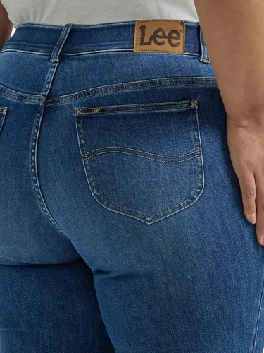 Vista 5 de Lee Jeans de pierna recta Ultra Lux Comfort con Flex Motion para mujer, Brillo cobalto