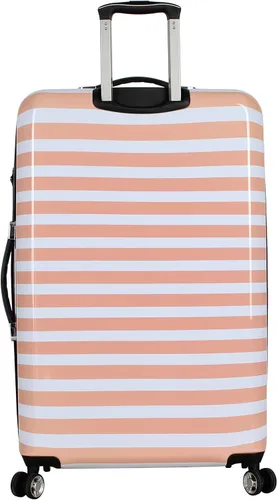 Vista 3 de Betsey Johnson Maleta rígida de equipaje de 3 piezas con ruedas giratorias (20 pulgadas, 26 pulgadas, 30 pulgadas) (talla única, puntal flamenco)..